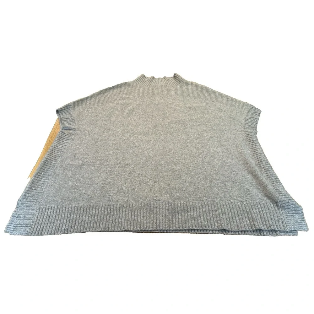 Isaac Mizrahi Live 100% Cashmere Pullover Cardigan Sweater Shawl Grey Size XL 1X